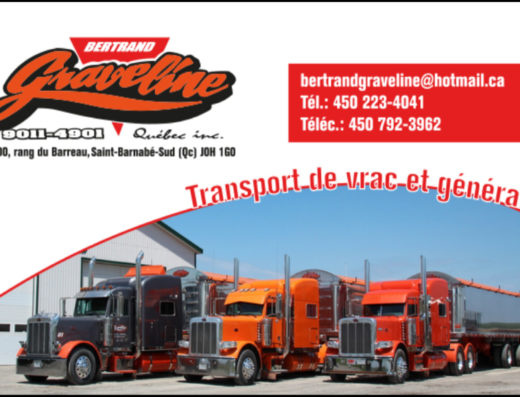 LES ENTREPRISES BERTRAND GRAVELINE 9011-4901 QUÉBEC INC