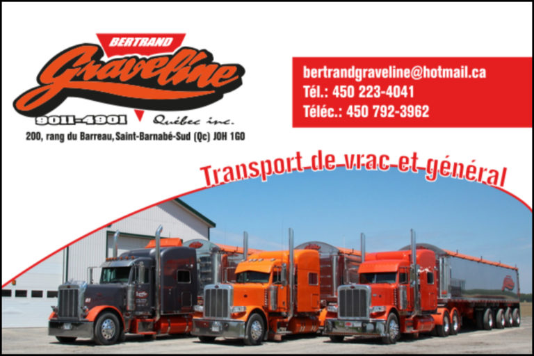 LES ENTREPRISES BERTRAND GRAVELINE 9011-4901 QUÉBEC INC