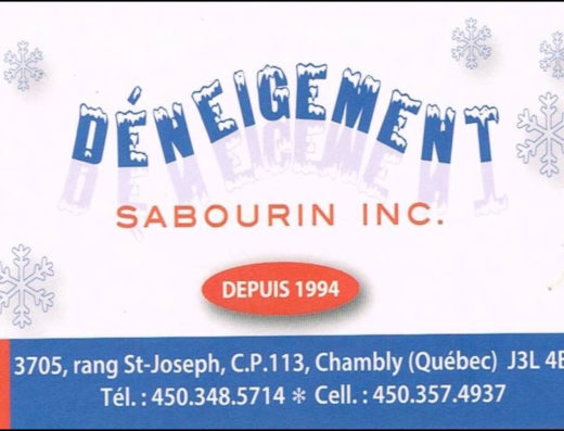 DÉNEIGEMENT SABOURIN INC