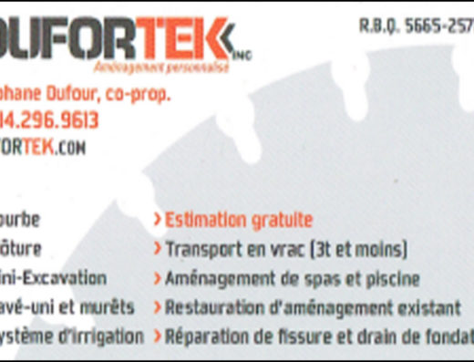 DUFORTEK 9278-5914 QUÉBEC INC