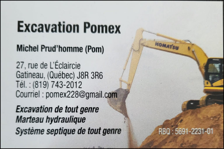 EXCAVATION POMEX INC