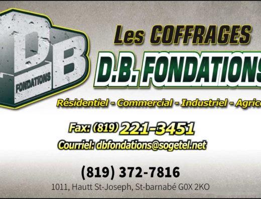 COFFRAGE DB FONDATIONS INC