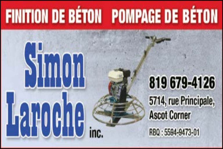 FINITION DE BÉTON SIMON LAROCHE