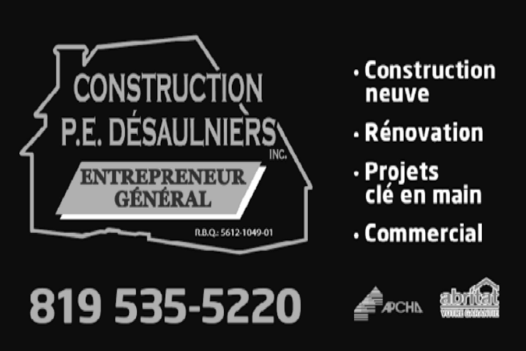 CONSTRUCTION P.E DÉSAULNIÈRS
