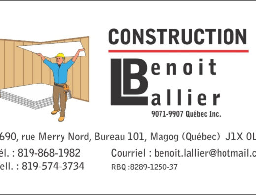 CONSTRUCTION BENOIT LALLIER INC