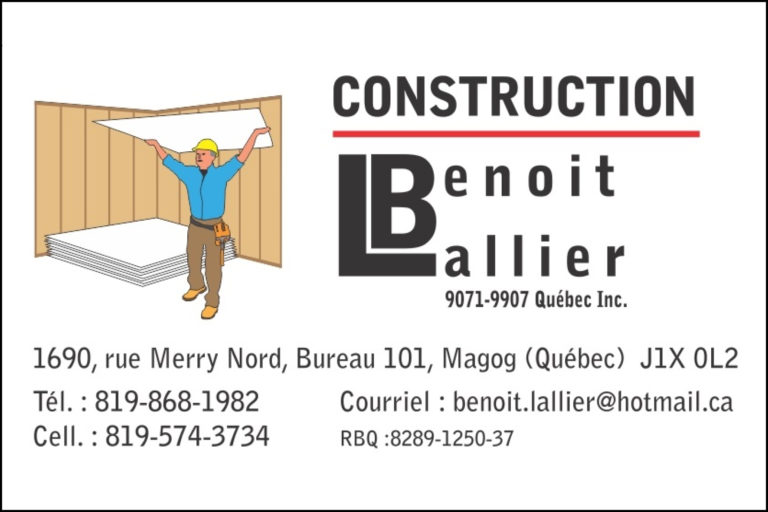 CONSTRUCTION BENOIT LALLIER INC