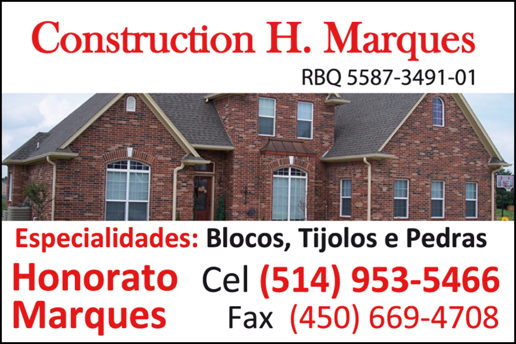 CONSTRUCTION H MARQUES