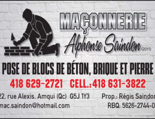 MAÇONNERIE ALPHONSE SAINDON 2011