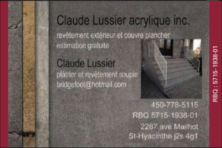 CLAUDE LUSSIER ACRYLIQUE