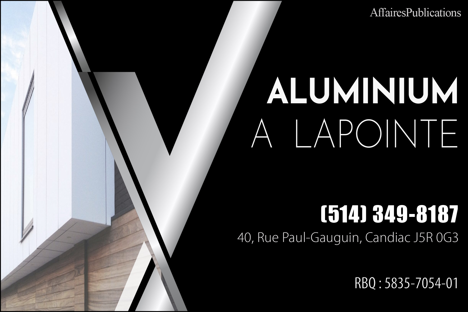 ALUMINIUM A LAPOINTE INC