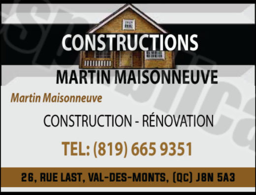 CONSTRUCTIONS MARTIN MAISONNEUVE