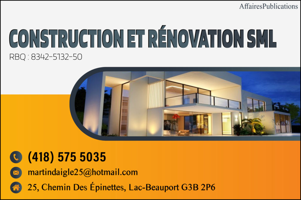 CONSTRUCTION ET RÉNOVATION SML