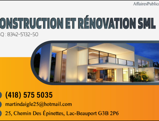 CONSTRUCTION ET RÉNOVATION SML