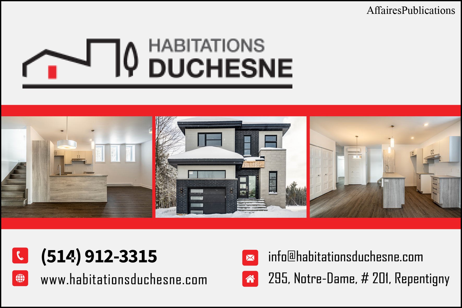 HABITATIONS DUCHESNE INC