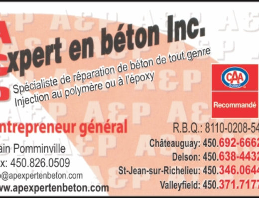 A&P EXPERT EN BÉTON INC