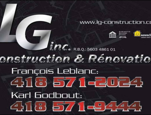 CONSTRUCTION & RÉNOVATION LG