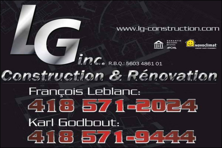 CONSTRUCTION & RÉNOVATION LG