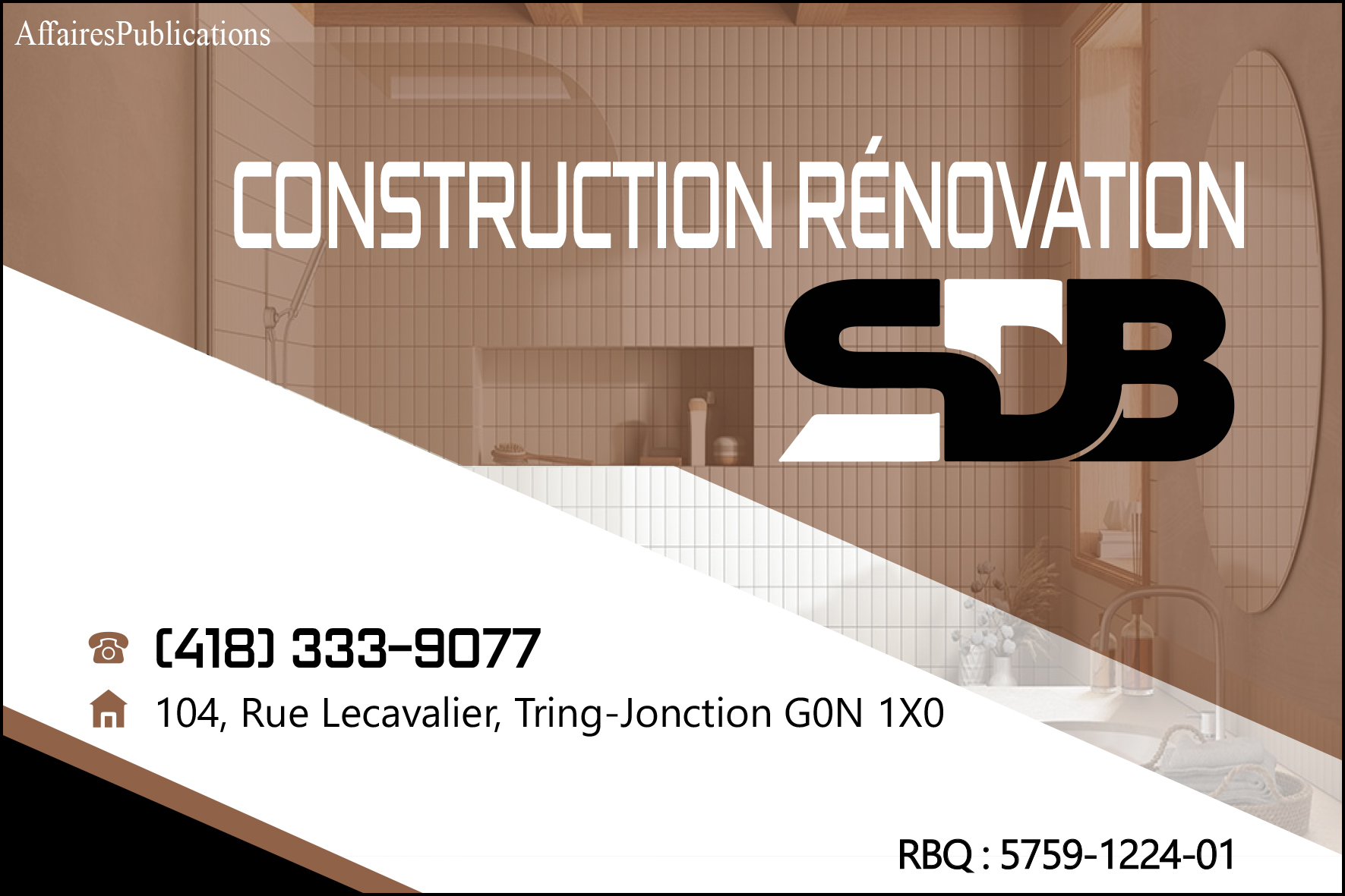 CONSTRUCTION RÉNOVATION SDB