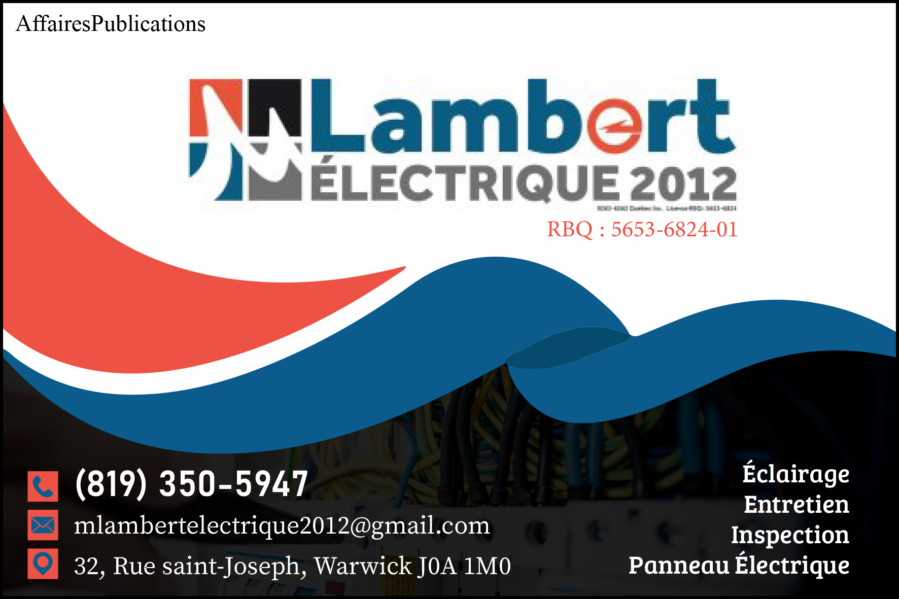 M LAMBERT ÉLECTRIQUE 2012