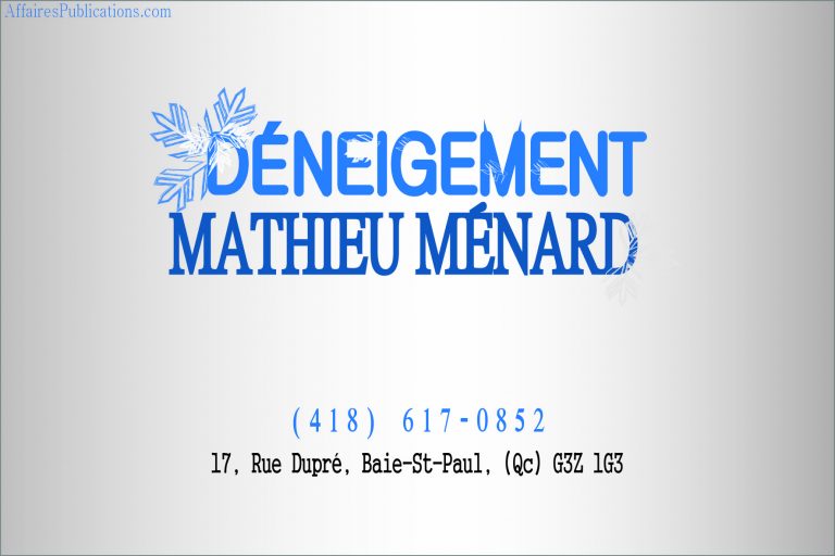 DÉNEIGEMENT MATHIEU MÉNARD
