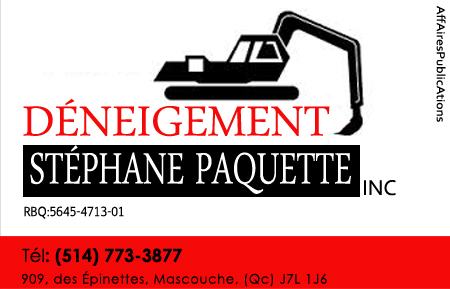 EXCAVATION STÉPHANE PAQUETTE