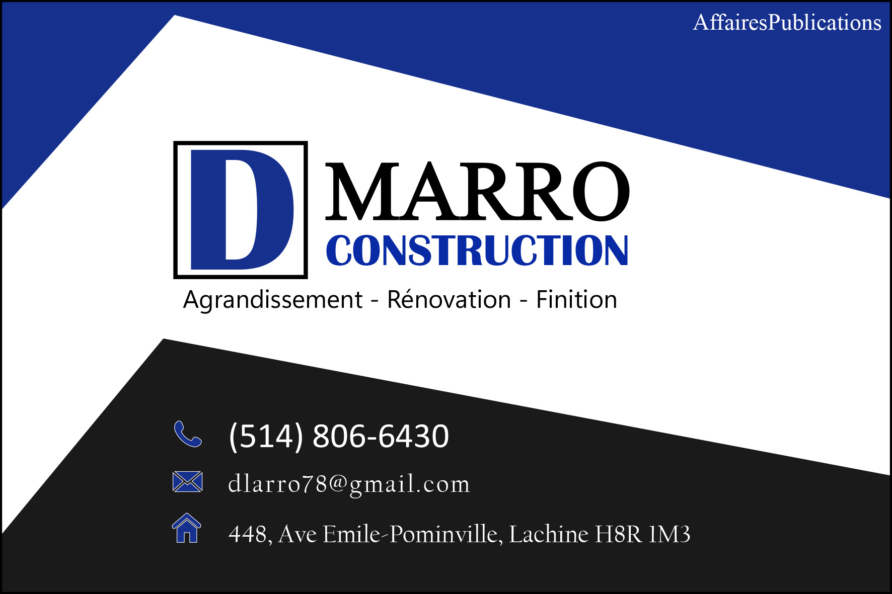 CONSTRUCTION DMARRO LTÉE