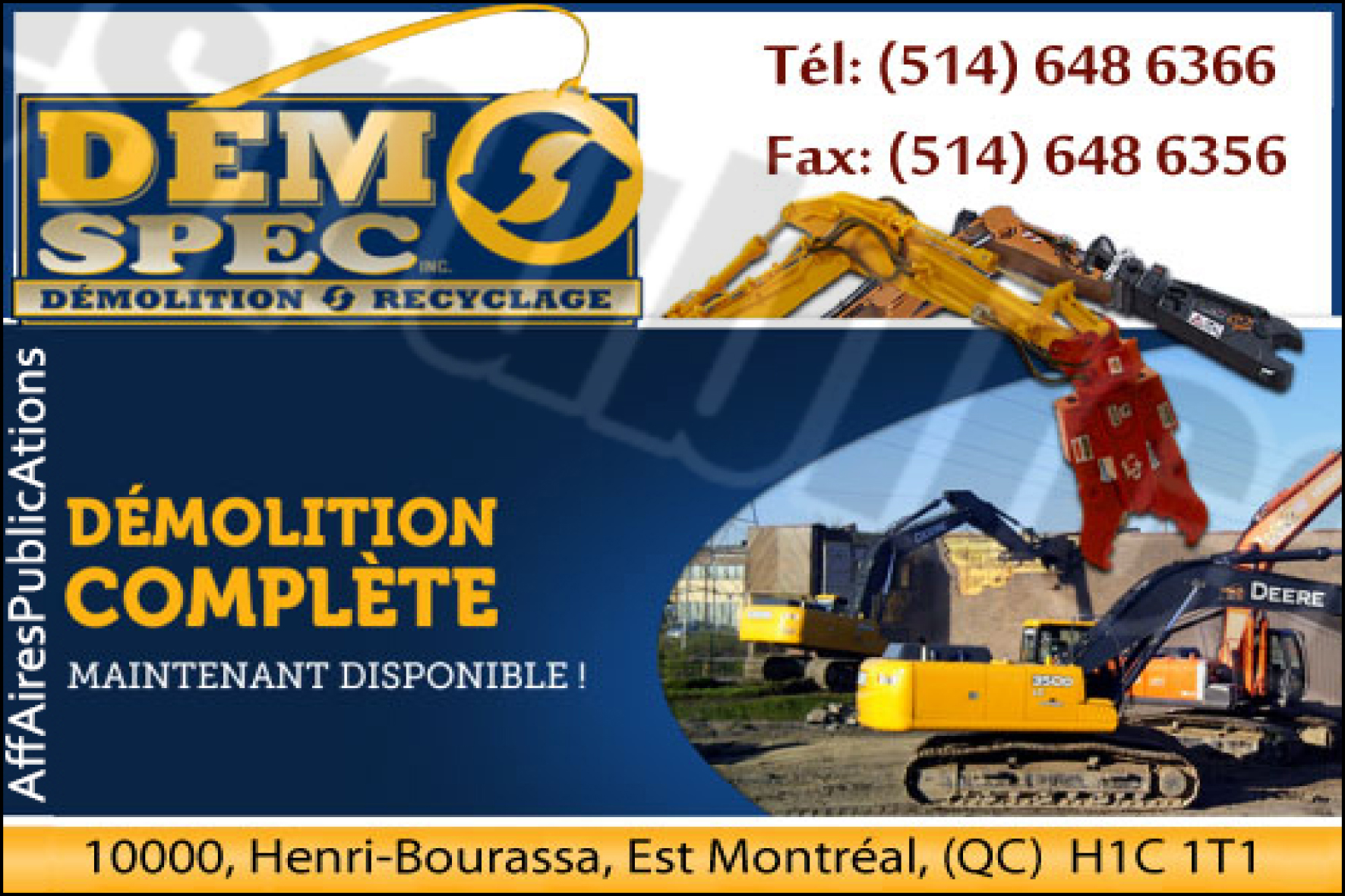 SERVICES DE CONSTRUCTION  DÉMO SPEC