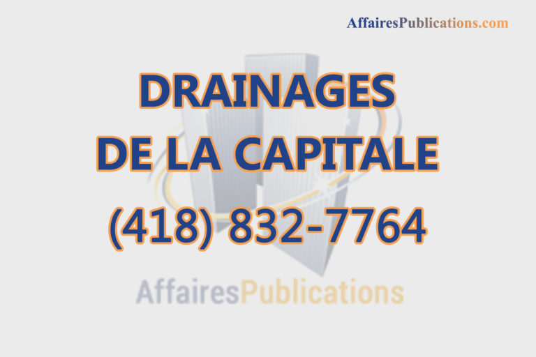 DRAINAGES DE LA CAPITALE