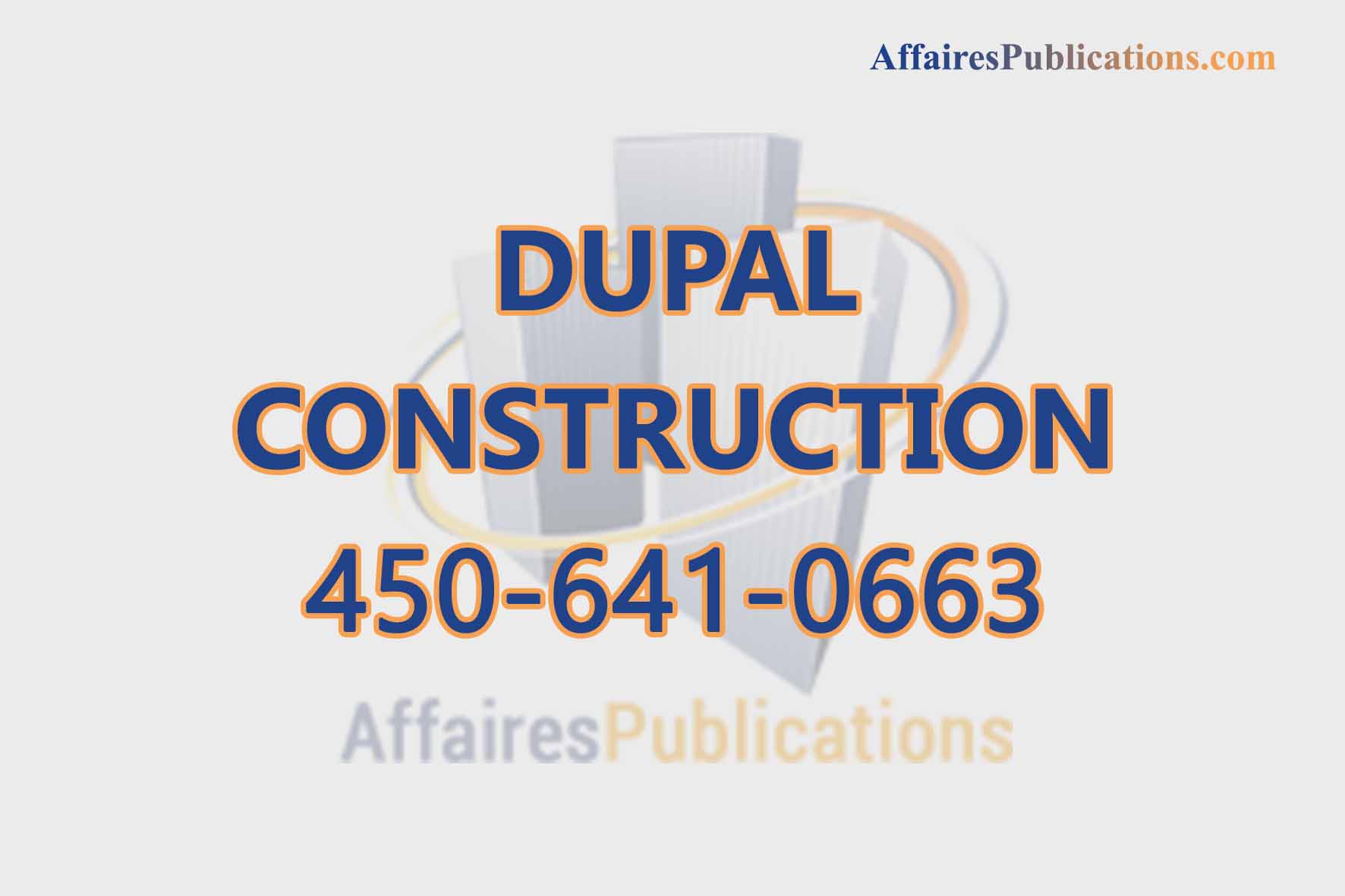 DUPAL CONSTRUCTION INC