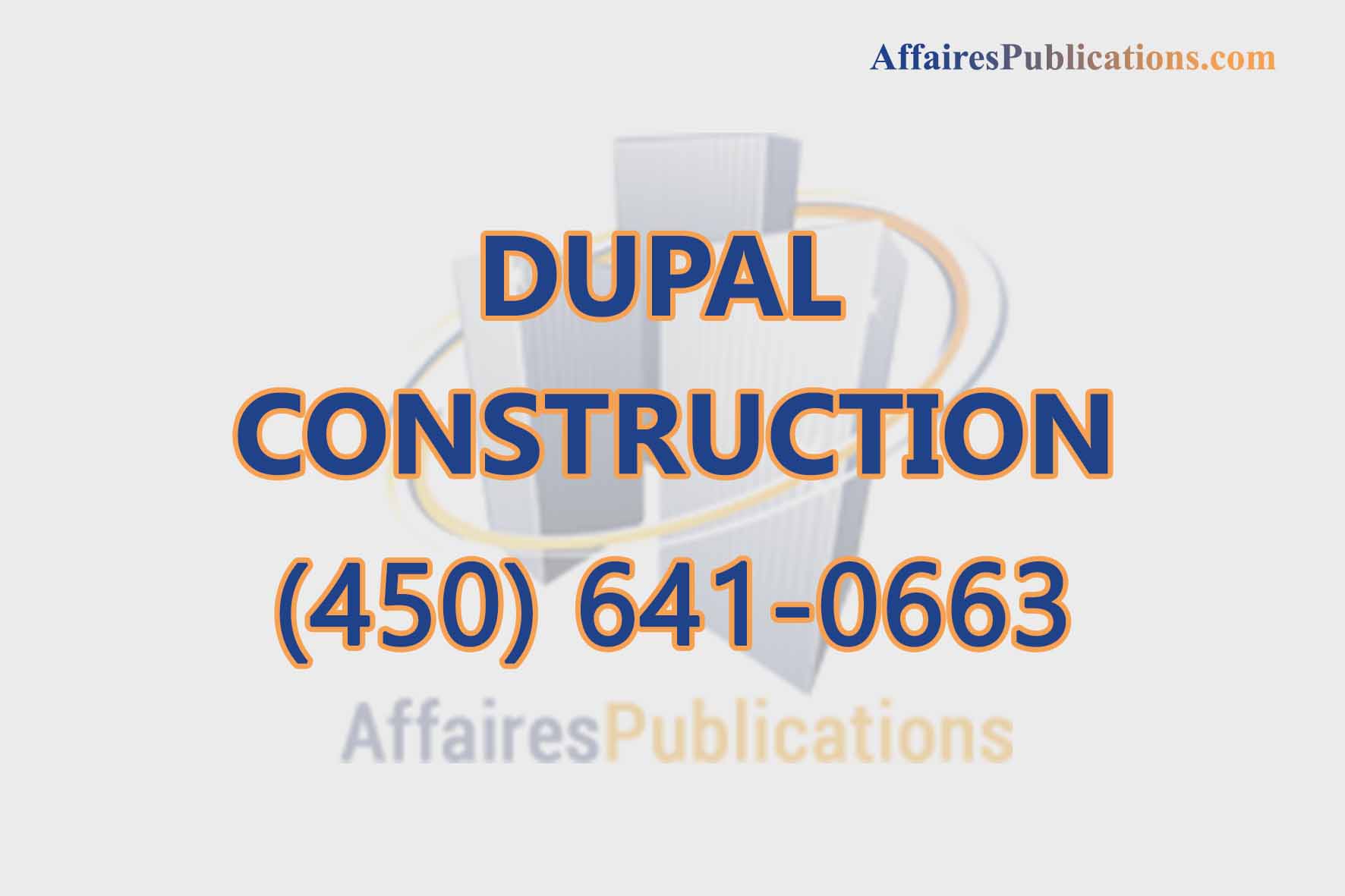 DUPAL CONSTRUCTION
