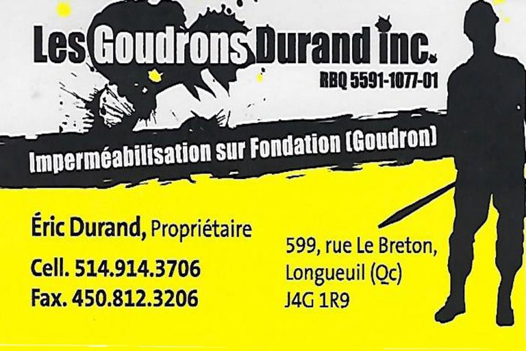 LES GOUDRONS DURAND INC