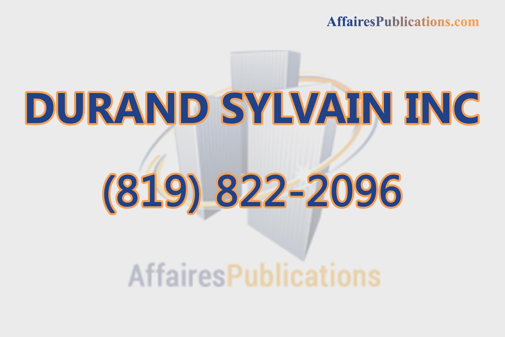 DURAND SYLVAIN INC