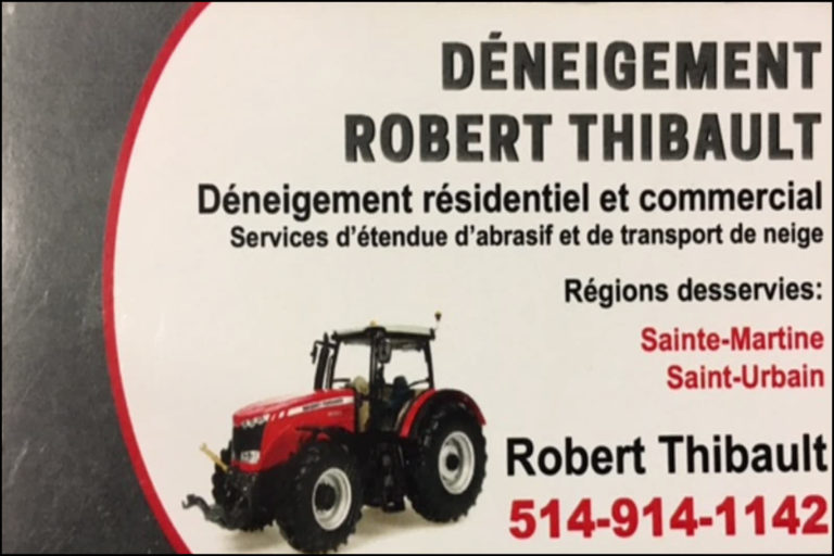 DÉNEIGEMENT ROBERT THIBAULT