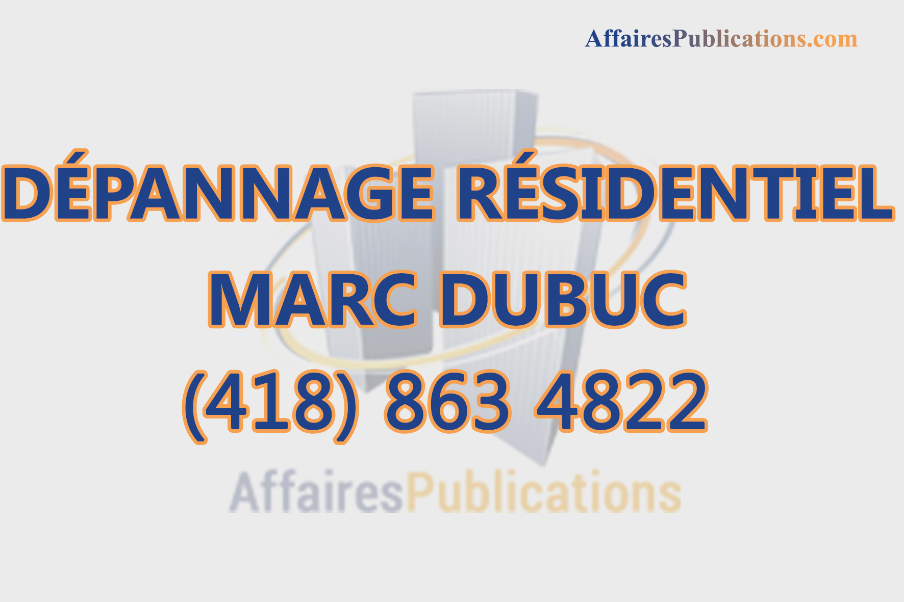 DÉPANNAGE RÉSIDENTIEL MARC DUBUC
