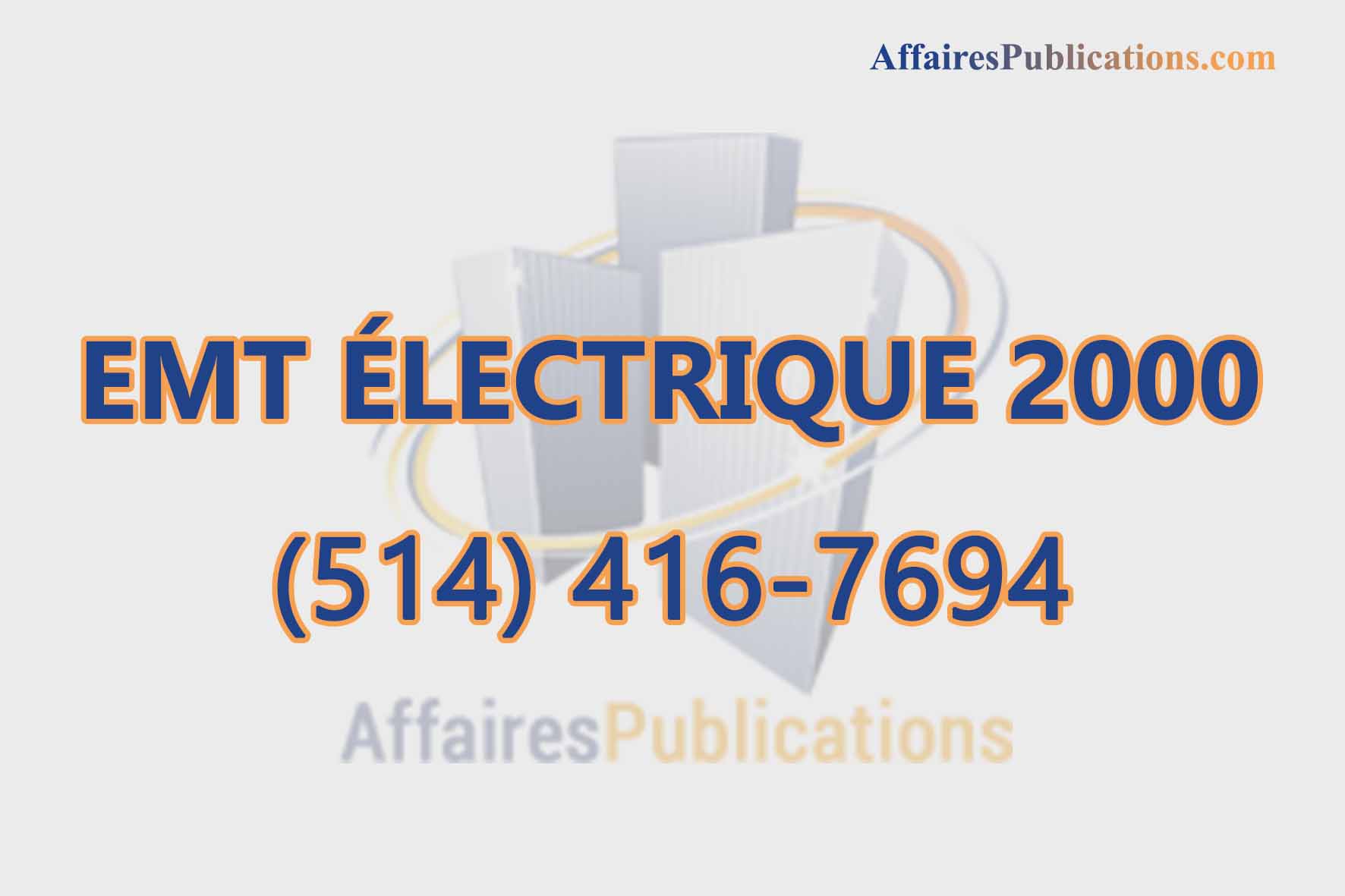 EMT ÉLECTRIQUE 2000