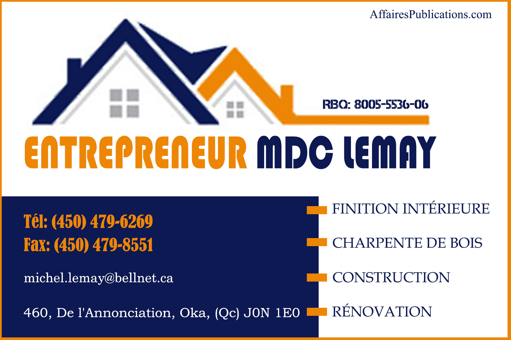 ENTREPRENEUR MDC LEMAY