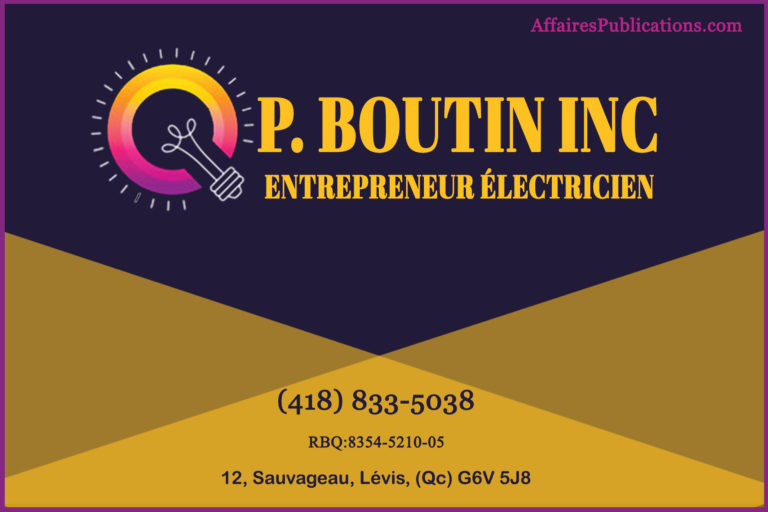 ENTREPRENEUR ÉLECTRICIEN P. BOUTIN INC