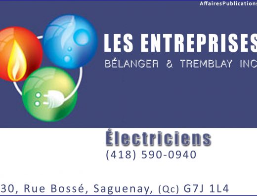 LES ENTREPRISES BÉLANGER & TREMBLAY INC