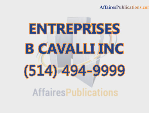 ENTREPRISES B CAVALLI INC