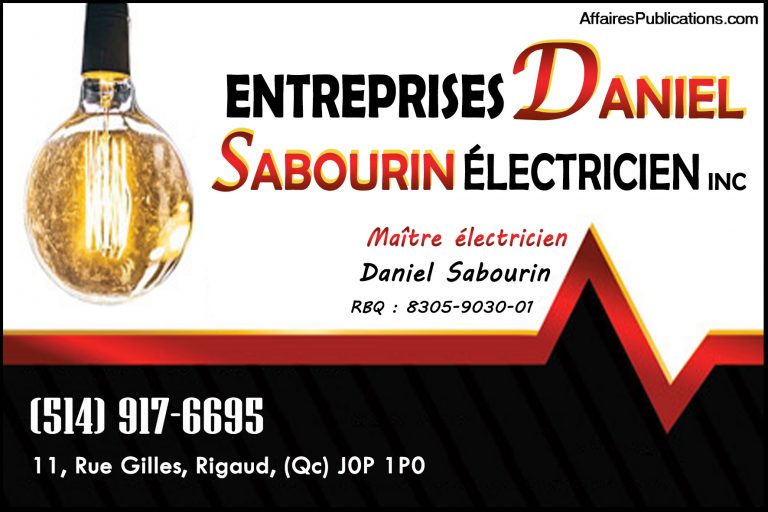 ENTREPRISES DANIEL SABOURIN ÉLECTRICIEN INC