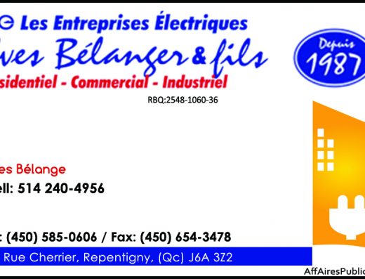 ENTREPRISES ÉLECTRIQUES YVES BÉLANGER