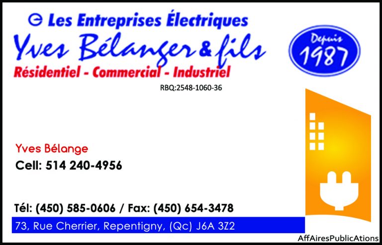 ENTREPRISES ÉLECTRIQUES YVES BÉLANGER