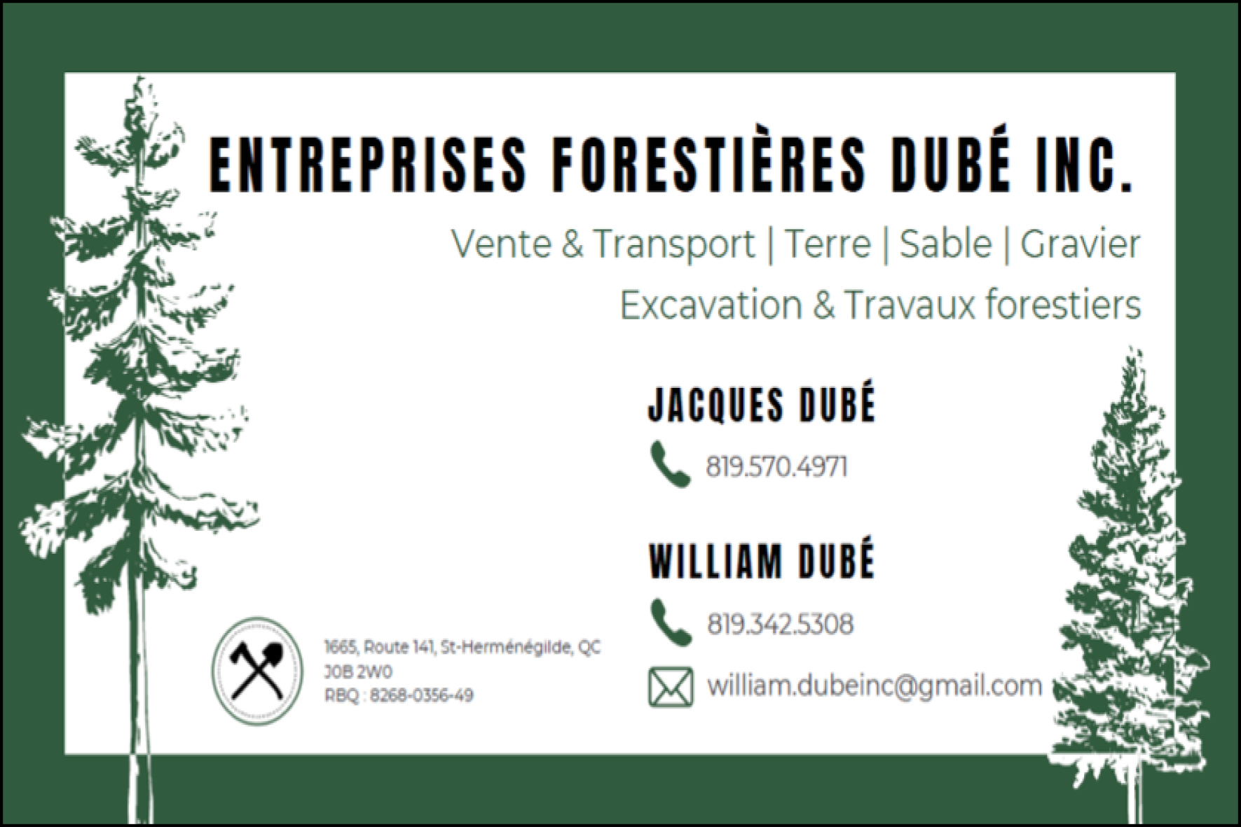 ENTREPRISES FORESTIÈRES DUBÉ