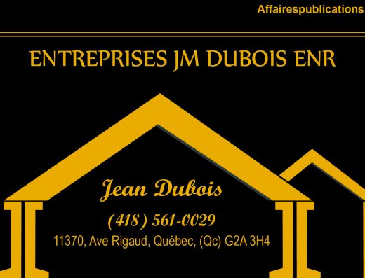ENTREPRISES JM DUBOIS ENR