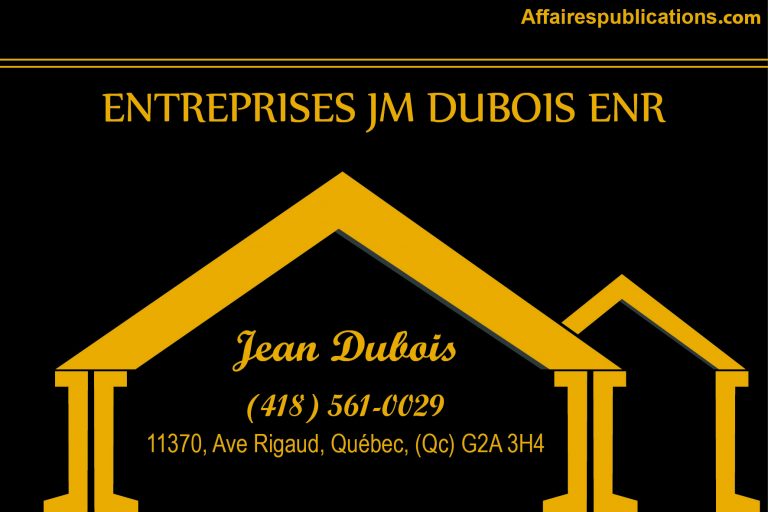 ENTREPRISES JM DUBOIS ENR