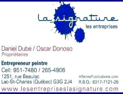ENTREPRISES LA SIGNATURE