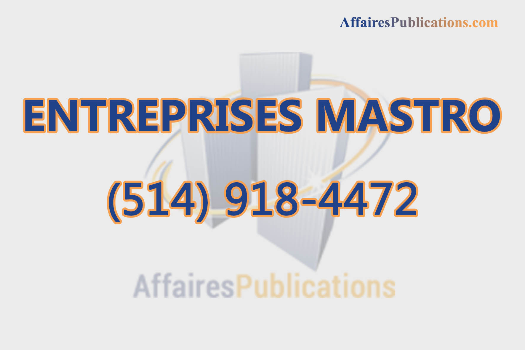 ENTREPRISES MASTRO