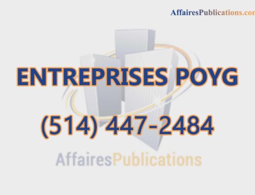 ENTREPRISES POYG INC