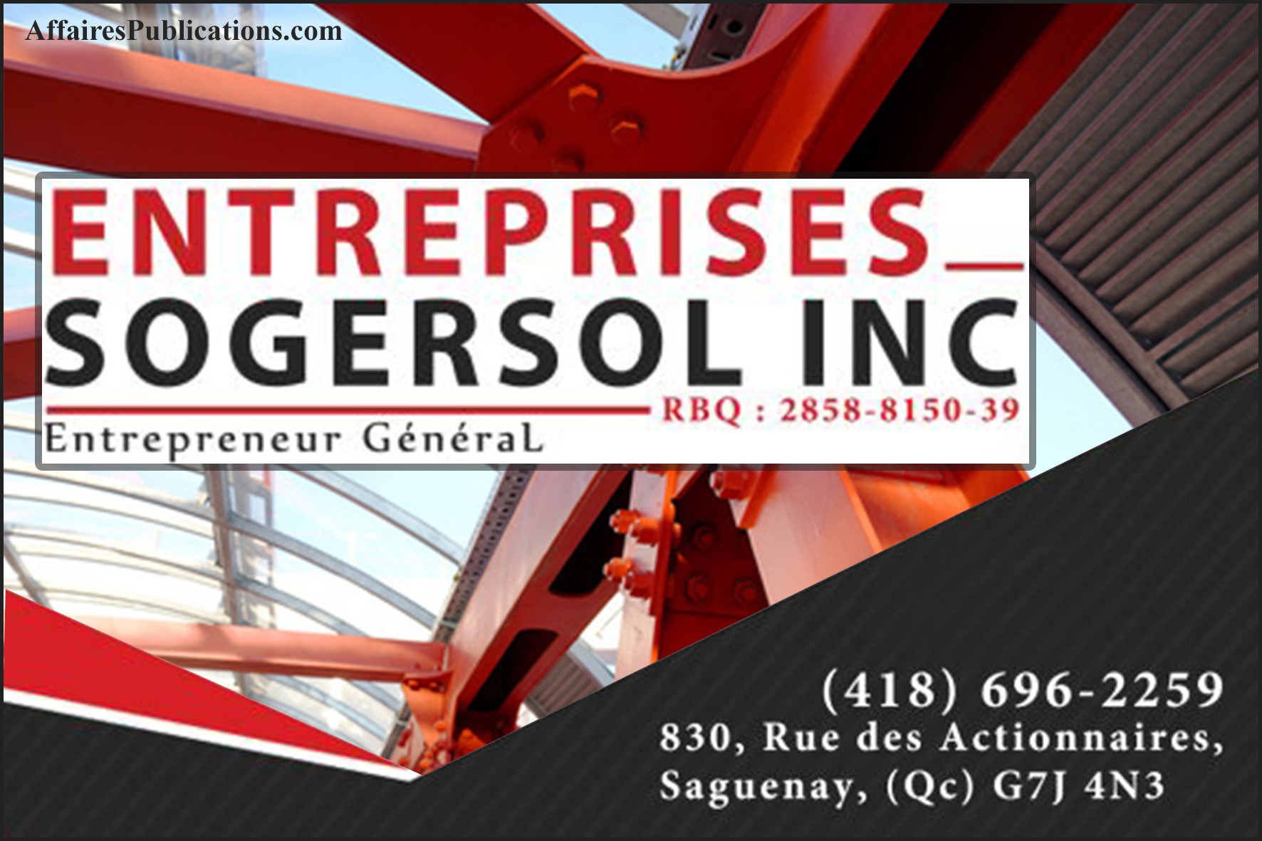 ENTREPRISES SOGERSOL INC