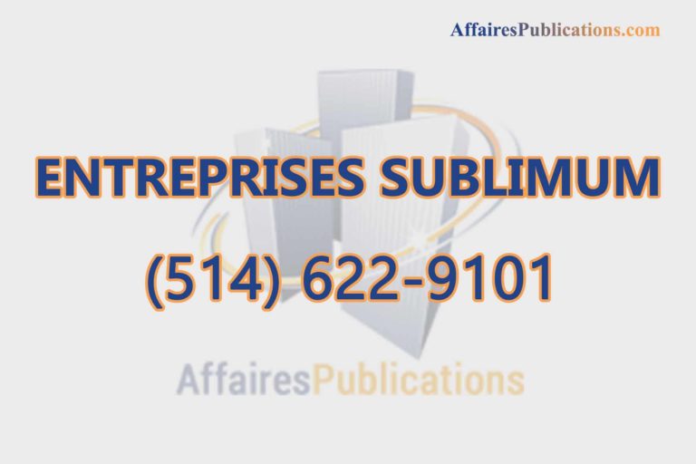 ENTREPRISES SUBLIMUM INC